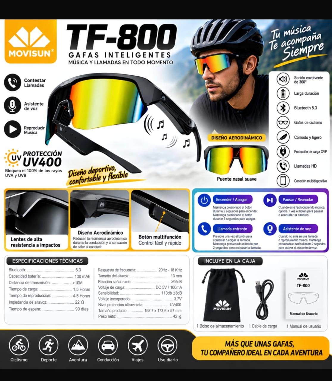 TF-800 GAFAS INTELIGENTES