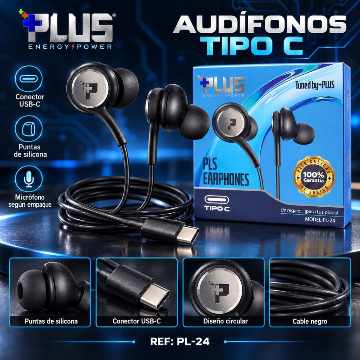 AUDIFONOS TIPO C